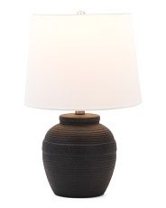 Textured Ceramic Pot Lamp | Marshalls