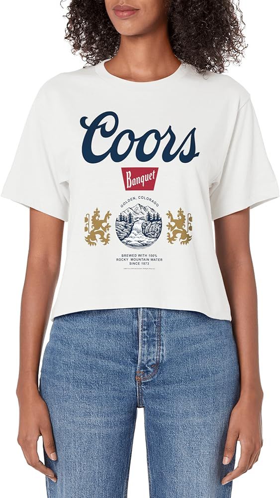 Coors Banquet Beer Golden Colorado Vintage Women's Crop Top | Amazon (US)