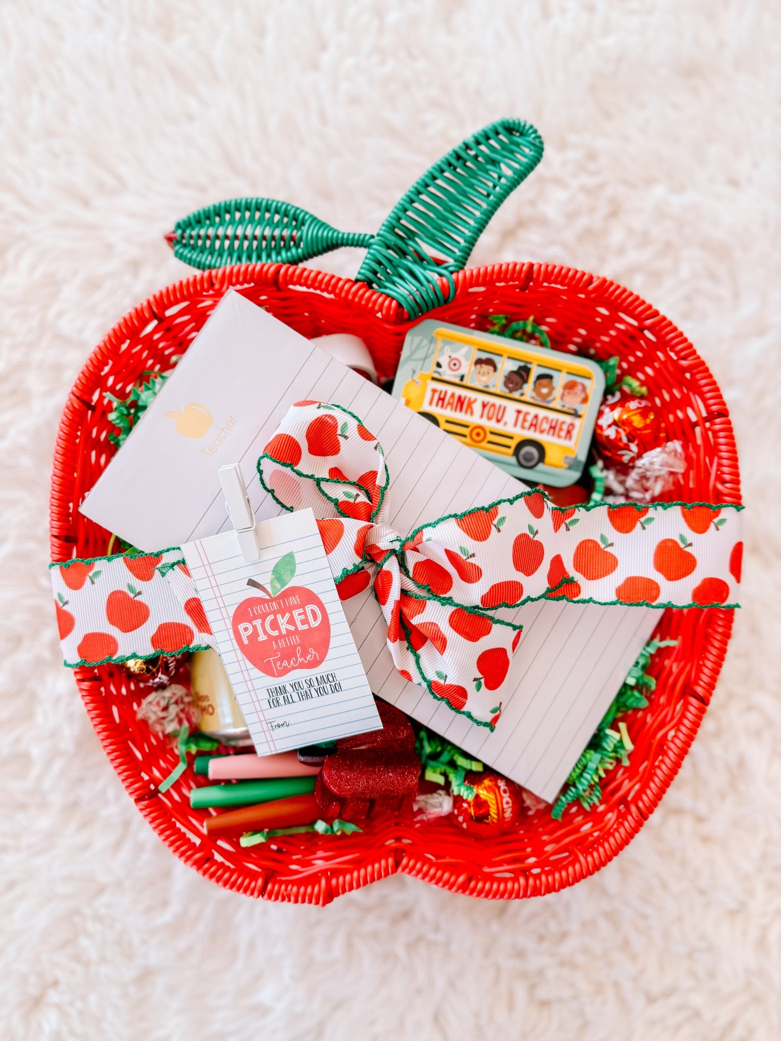 Apple themed teacher appreciation gift idea 

#LTKGiftGuide #LTKItBag #LTKSeasonal