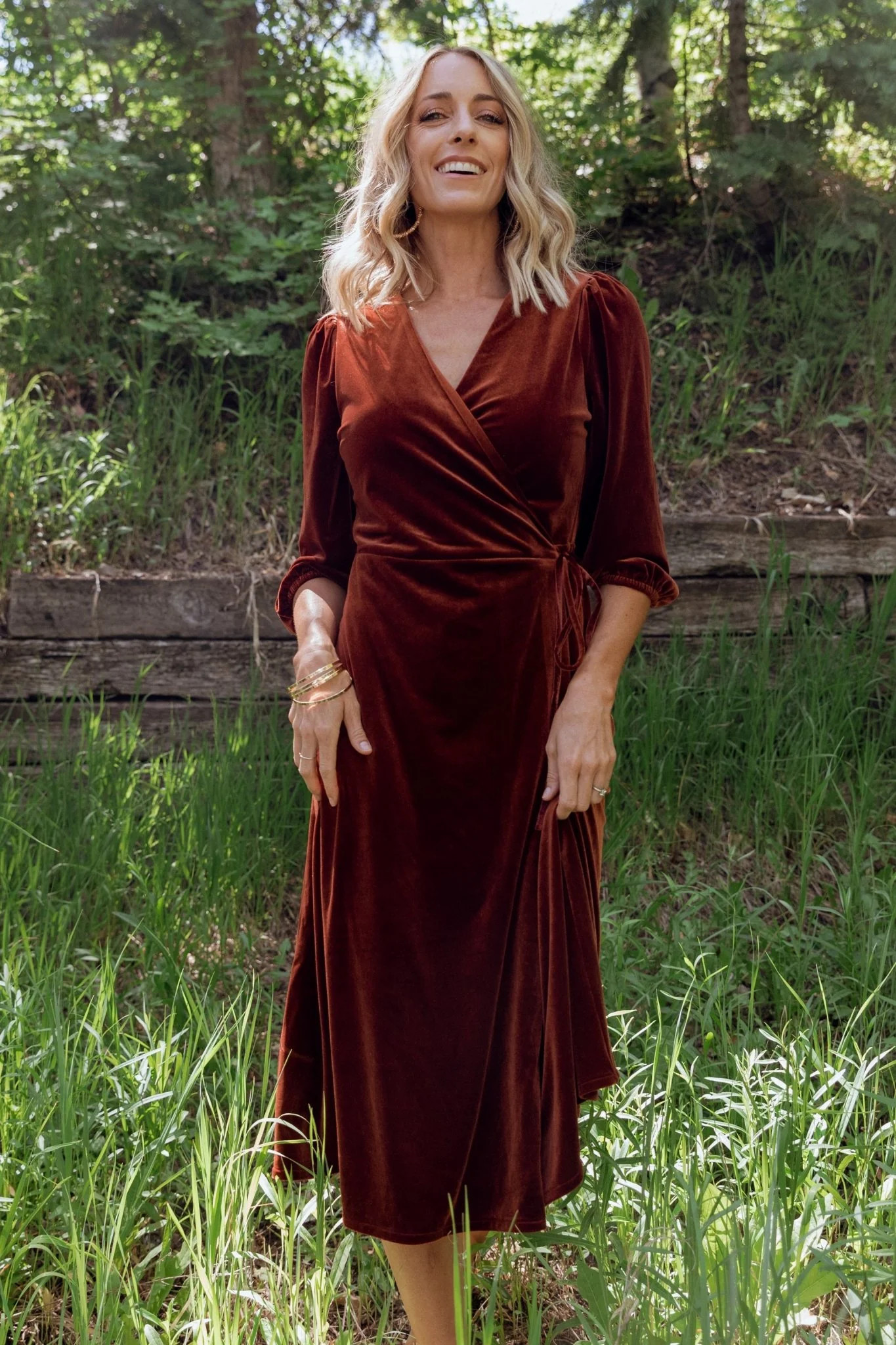 Beckinsale Velvet Wrap Dress | Baltic Born