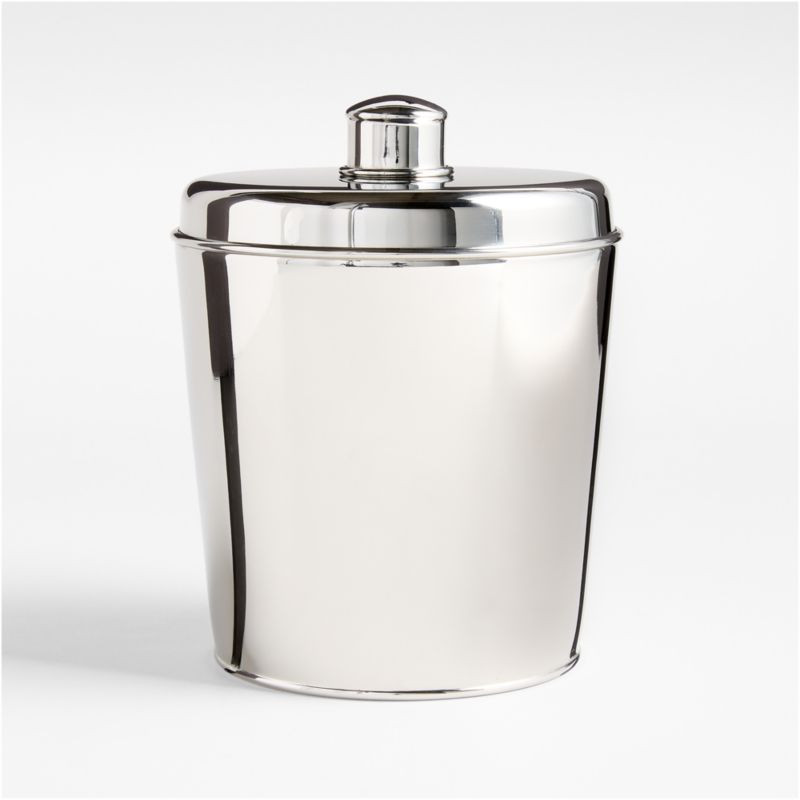 Easton Double-Walled Stainless Steel Ice Bucket + Reviews | Crate & Barrel | Crate & Barrel