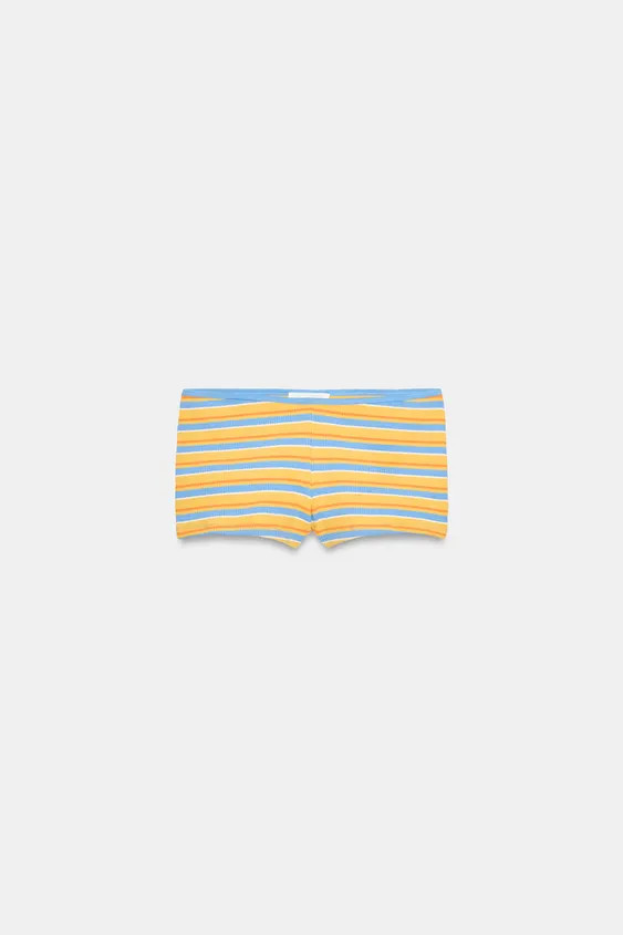 STRIPED MINI SHORTS | Zara UK