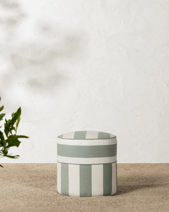 Haviland Striped Ottoman | McGee & Co.