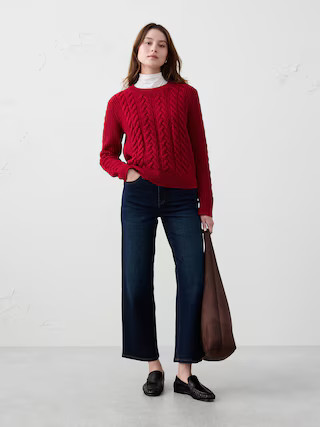 Cable Pullover Sweater | Banana Republic Factory