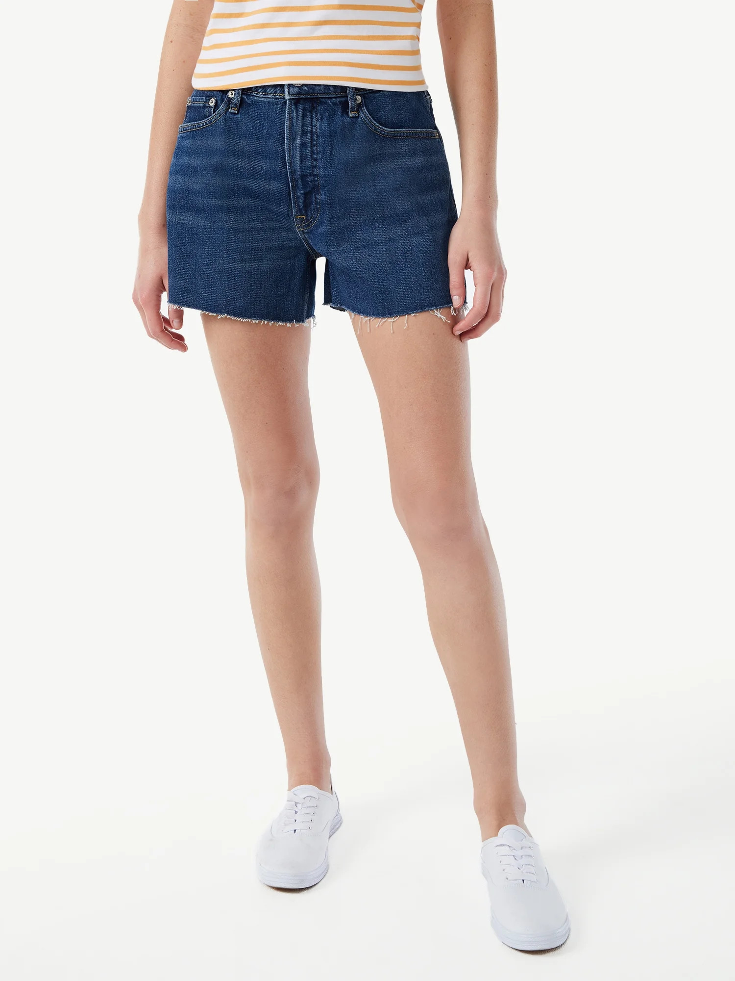 Free Assembly Women's 90's Cut Off Shorts - Walmart.com | Walmart (US)