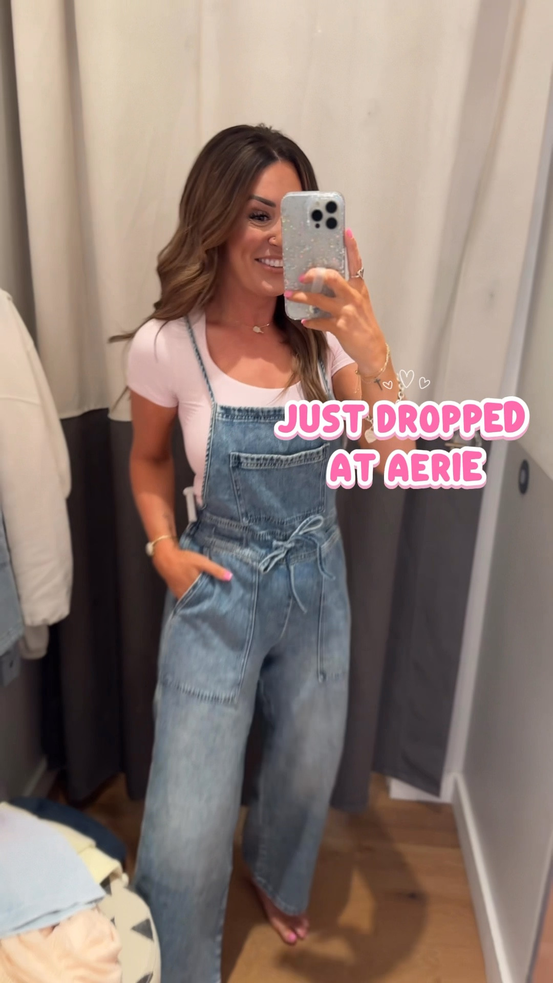 Just dropped at Aerie! I’m 5”6 usually between a 0/2, XS/S! 

Overalls: I did a XS 
Pink Top: 
Red Lace Top: XS
Red Lace Bottoms: XS
Pointelle Sweater: XS (this ran REALLY big definitely size down! 
Pointelle Shorts: XS, didn’t run as big as the sweater but still size down. 
Yellow Sweatshirt: Small, would have preferred the XS so size down. 
Blue Shorts: XS
Yellow Cropped Sweatshirt: XS
Yellow Joggers: XS (the yellow isn’t online yet from what I can tell but linked other colors) 
Cropped Denim Top: XS 

#LTKootd #LTKgrwm #LTKmomlife