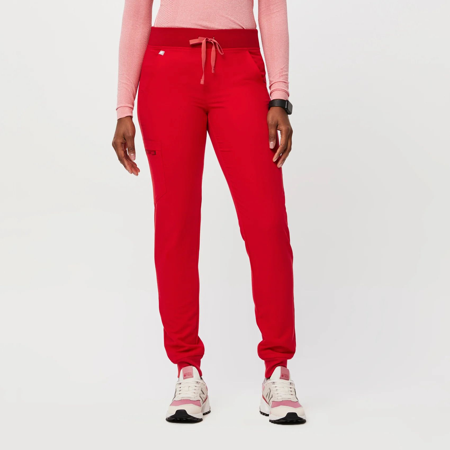 Women's Zamora™ Jogger Scrub Pants - Pop Red · FIGS | FIGS