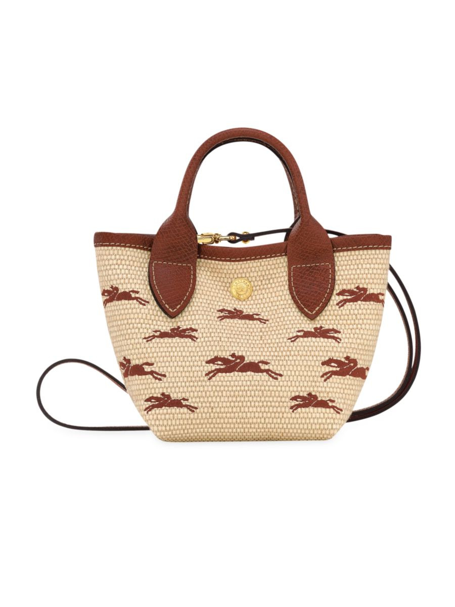 Longchamp Le Panier Pliage Raffia Crossbody Bag | Saks Fifth Avenue