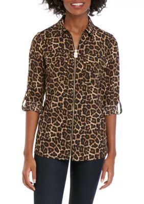 Michael Michael Kors Women's Leopard Dog Tag Shirt - - | Belk