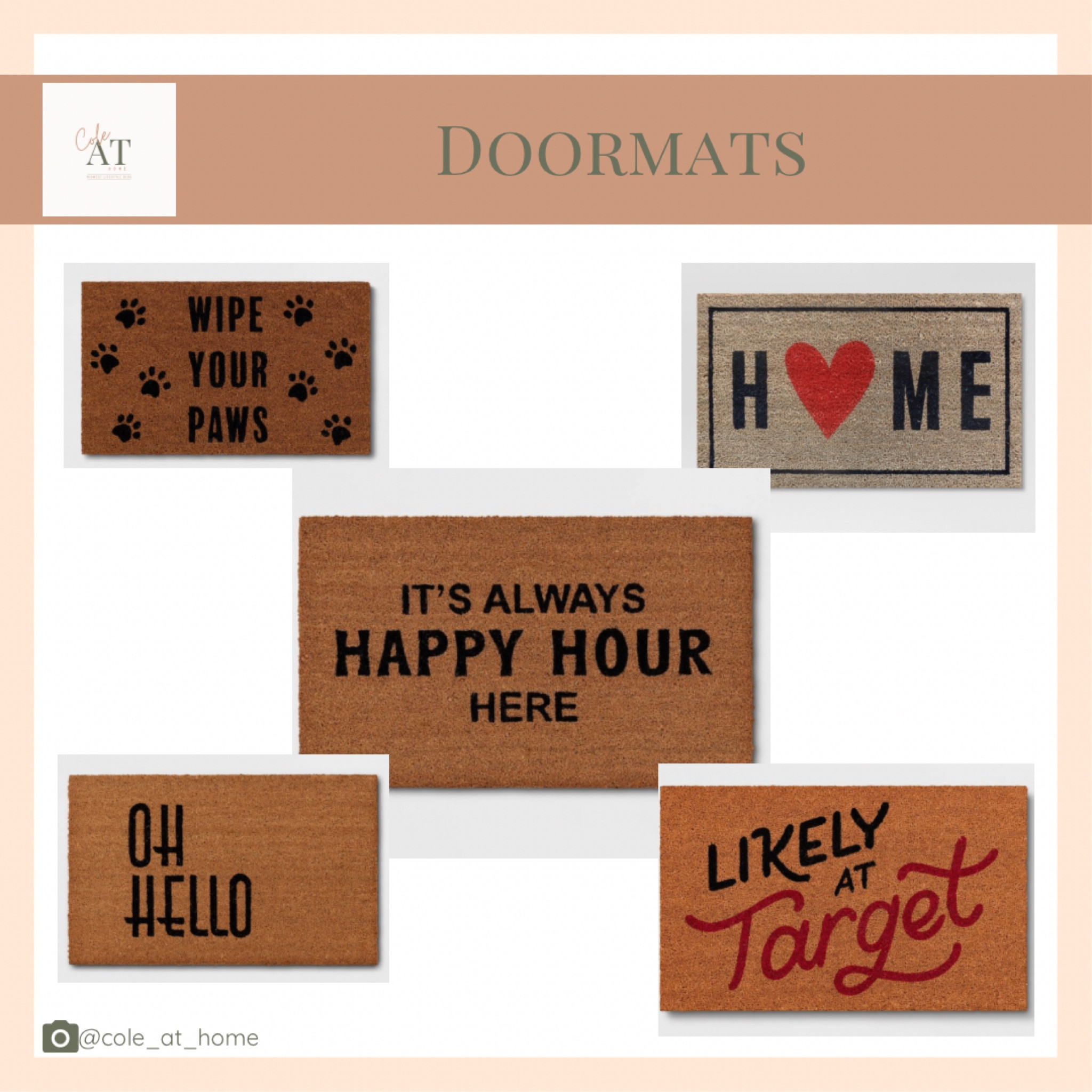 Redo your entryway with these fun doormats

Home decor
Entryway
Outside decor

#LTKunder100 #LTKFind #LTKunder50