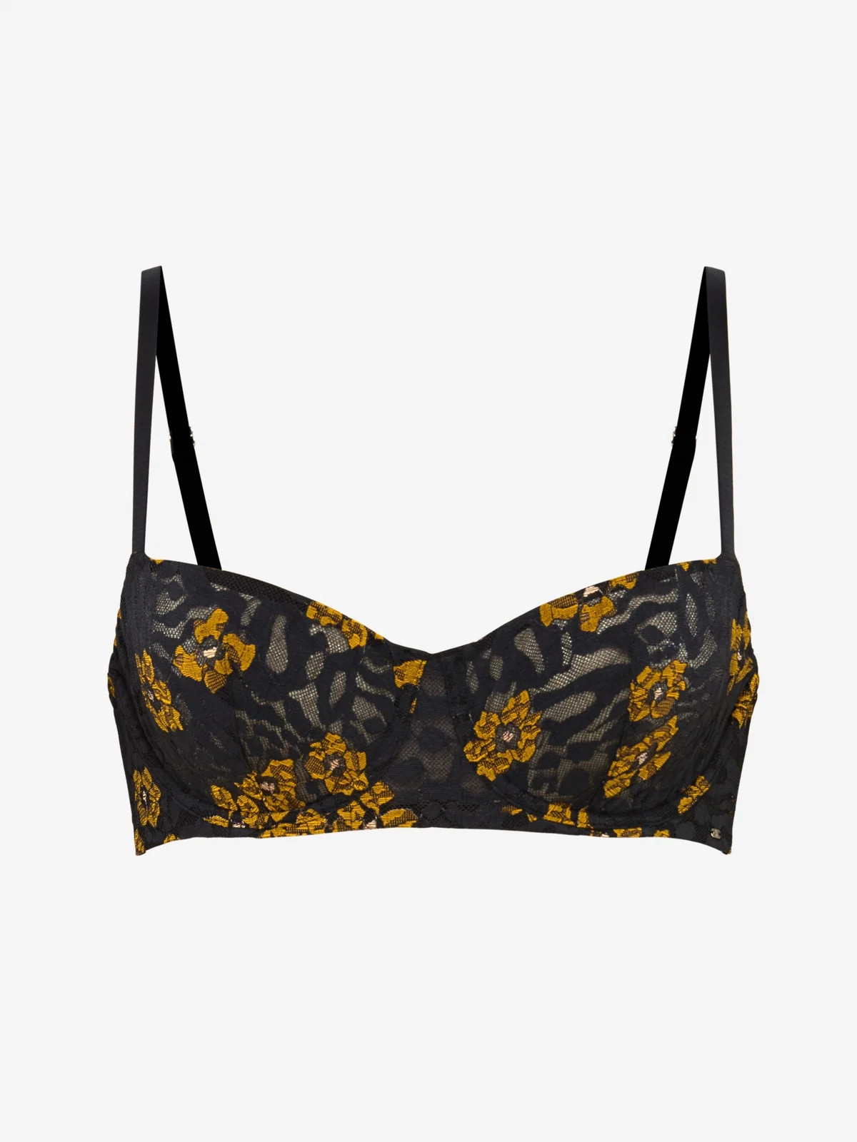 Feline Floral Lace Unlined Balconette Bra | Savage x Fenty - North America