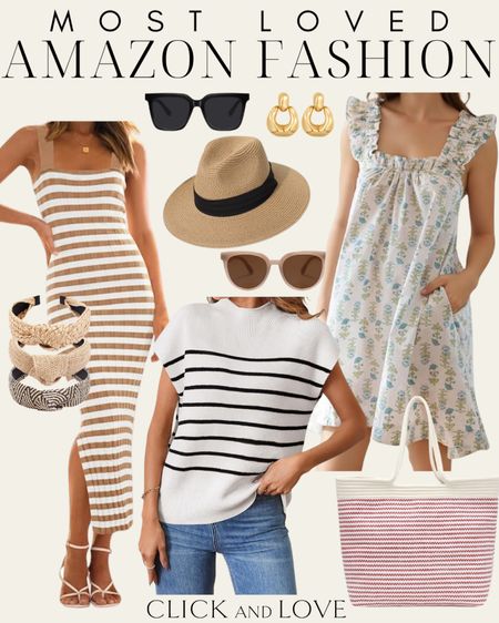 Amazon most loved fashion finds! This stripe dress is perfect for summer! Several colors to choose from 👏🏼

Stripe dress, bodycon dress, summer dresses, night gown, floral dress, stripe mock neck top, tote bag, straw bag, headband, sunnies, sunglasses, gold jewelry, gold earrings, sun hat, beach hat, summery style, ootd, Womens fashion, fashion, fashion finds, outfit, outfit inspiration, clothing, budget friendly fashion, summer fashion, wardrobe, fashion accessories, Amazon, Amazon fashion, Amazon must haves, Amazon finds, amazon favorites, Amazon essentials #amazon #amazonfashion

#LTKFindsUnder50 #LTKStyleTip #LTKSaleAlert