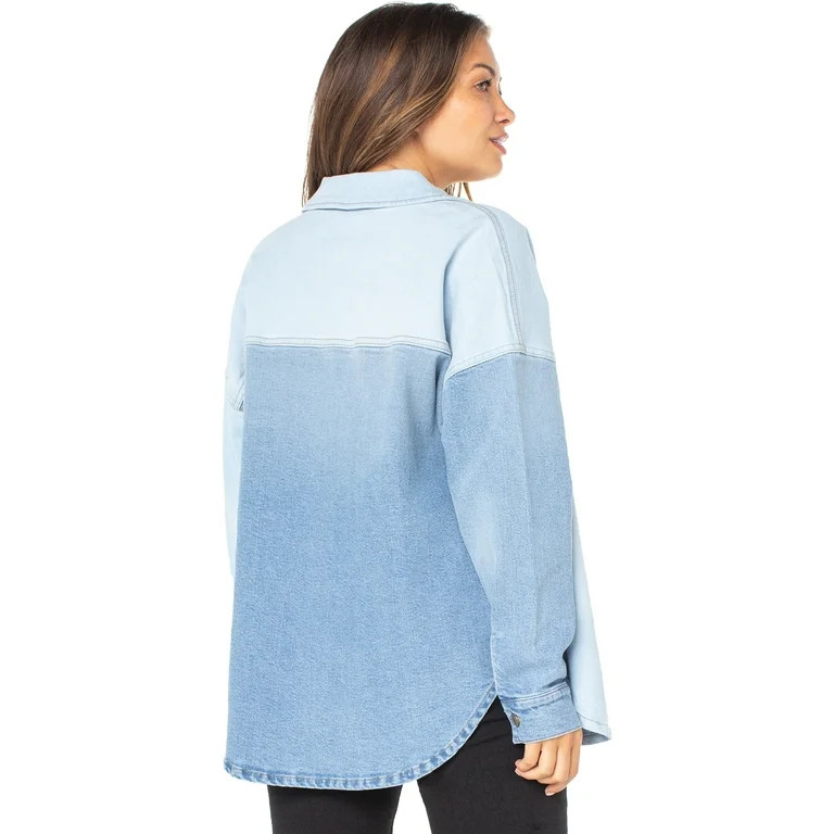 Celebrity Pink Women’s Juniors and Junior Plus Denim Shacket, Sizes XS-3X - Walmart.com | Walmart (US)