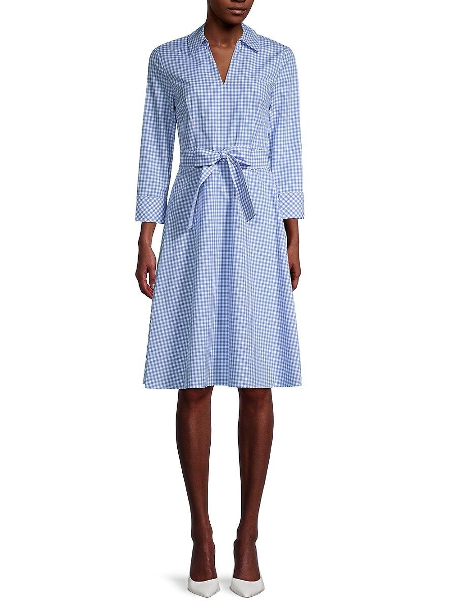 Tommy Hilfiger Women's Thompskin Gingham Shirtdress - Blue White - Size 2 | Saks Fifth Avenue OFF 5TH