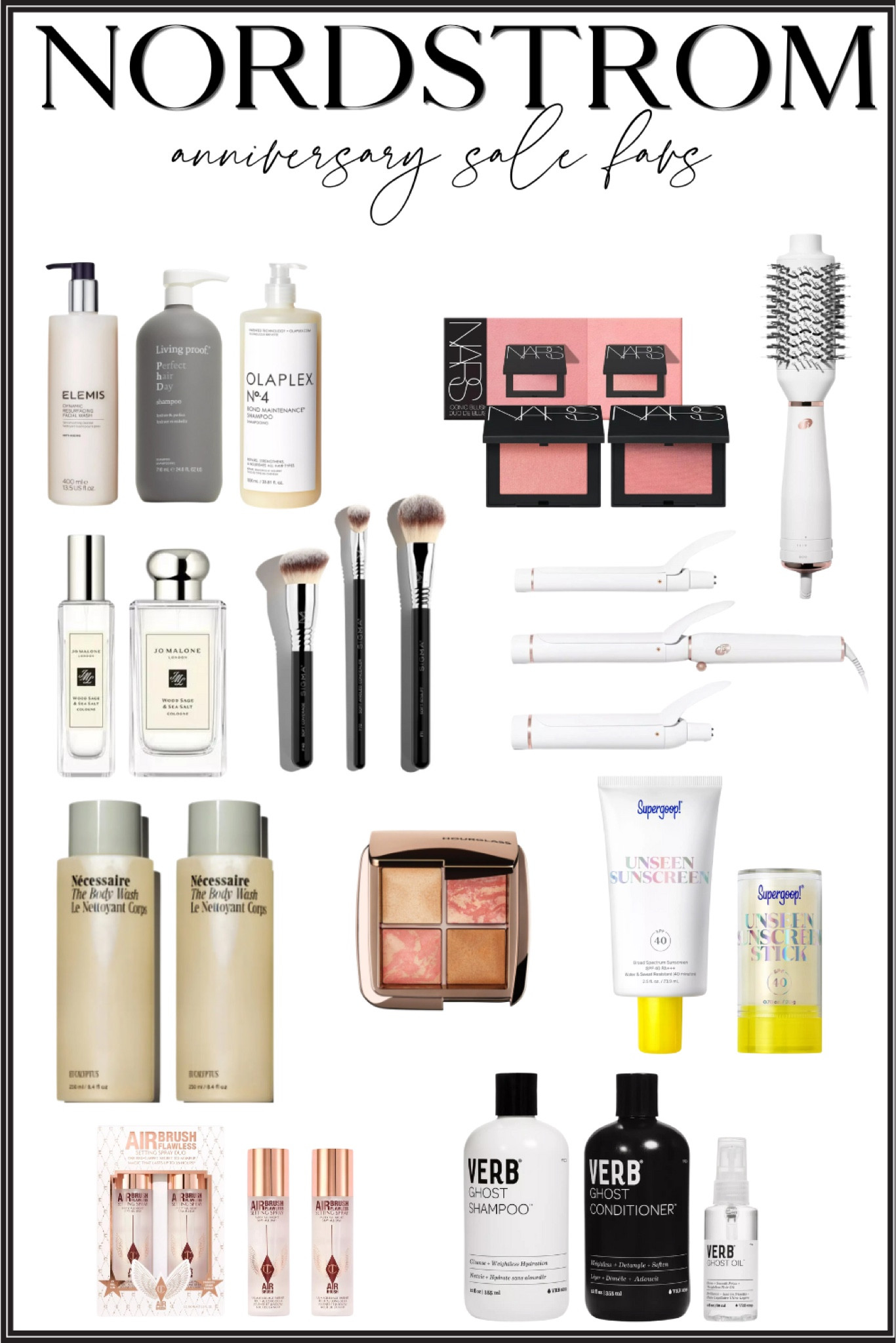My top picks from the Nordstrom Anniversary Sale! Elevate your beauty routine with Elemis Pro-Collagen Cleansing Balm, Living Proof Dry Shampoo, and Olaplex No. 4 Maintenance Shampoo. Add a pop of color with NARS Blush Duo, and indulge in Jo Malone's luxurious fragrances. The Sigma Beauty Brush Set and T3 Hair Tools are perfect for flawless application and styling. Treat your skin with Nécessaire Body Wash, Supergoop! Unseen Sunscreen, and Charlotte Tilbury Setting Spray. Don't miss the Hourglass Ambient Lighting Palette and Verb Ghost Shampoo & Conditioner for a complete beauty overhaul. 
Follow me @Styledwithloveee for more exclusive finds and style inspiration! Xo 💖 




#NordstromAnniversarySale #NordstromBeauty #LTKBeauty #LTKSaleAlert

#LTKSaleAlert #LTKSummerSales #LTKxNSale