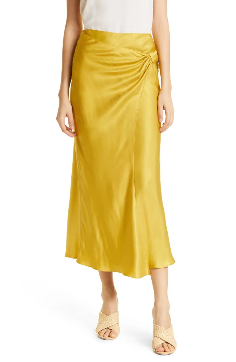 Ted Baker London Women's Jaune Asymmetric Twist Skirt | Nordstrom | Nordstrom