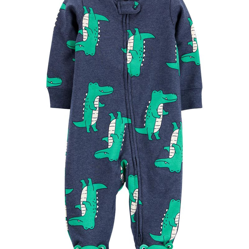 Alligator 2-Way Zip Cotton Sleep & Play | Carter's
