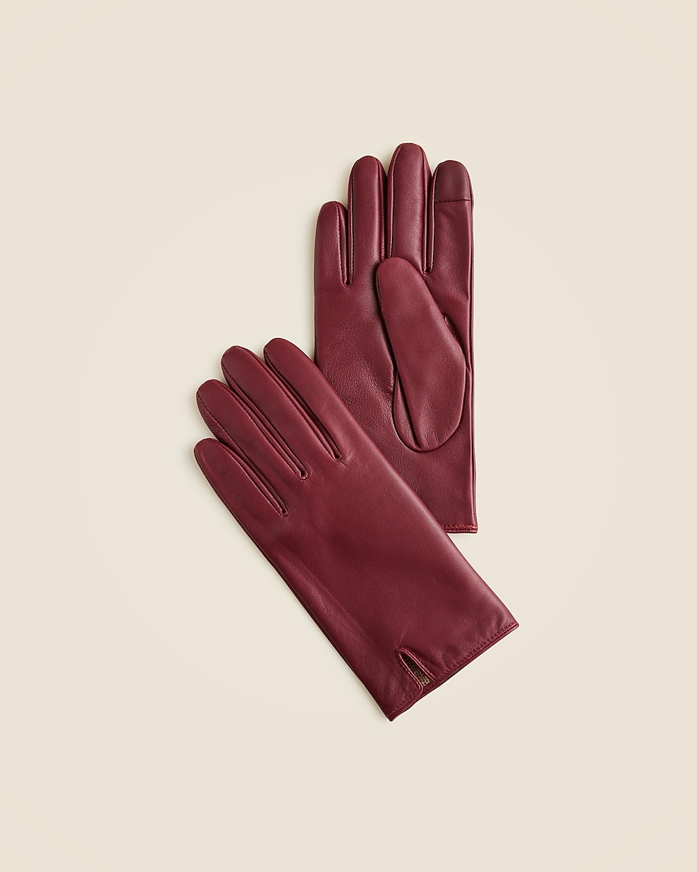 Leather tech-touch gloves | J. Crew US