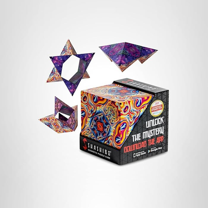 Shashibo Shape Shifting Box - Award-Winning Fidget Toy w/ 36 Rare Earth Magnets - Fidget Cube Tra... | Amazon (US)