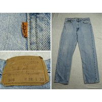 Vintage Levi's 505 Jeans 90's Distressed Faded Orange Tab Blue Denim Actual Size 34 X 30 Made in The | Etsy (US)