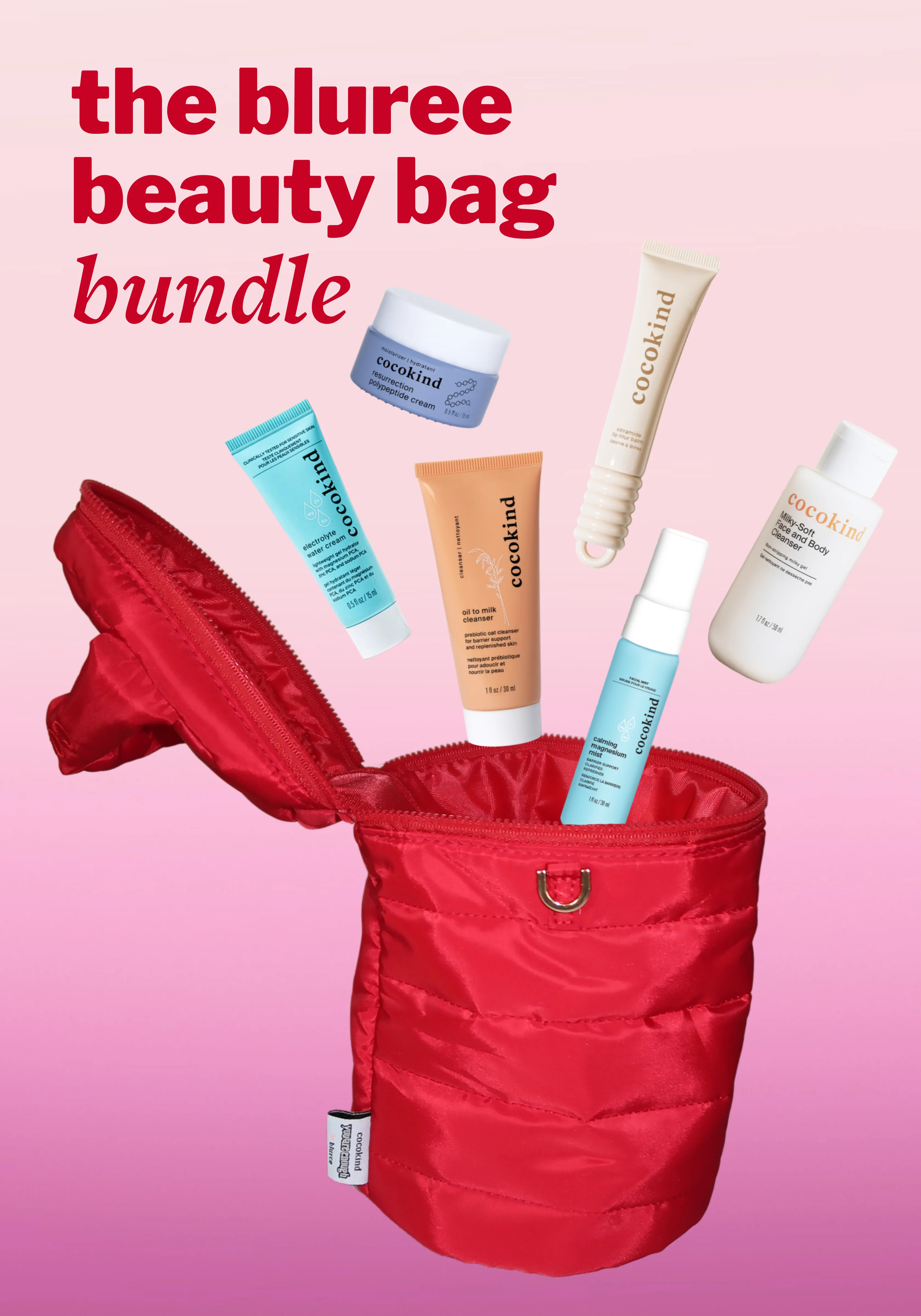 bluree beauty bag bundle | Cocokind