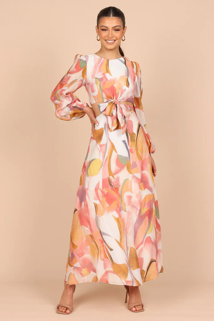 Laquin Long Sleeve Maxi Dress - Pink | Petal & Pup (US)