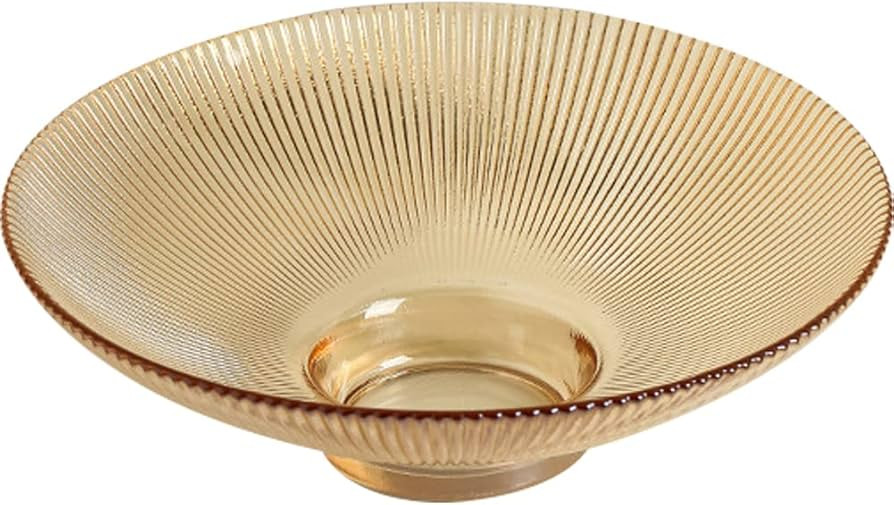 Glass Footed Bowl Round Pedestal Bowl Clear Fruit Bowl Decorative Serving Dish Dessert Display St... | Amazon (US)