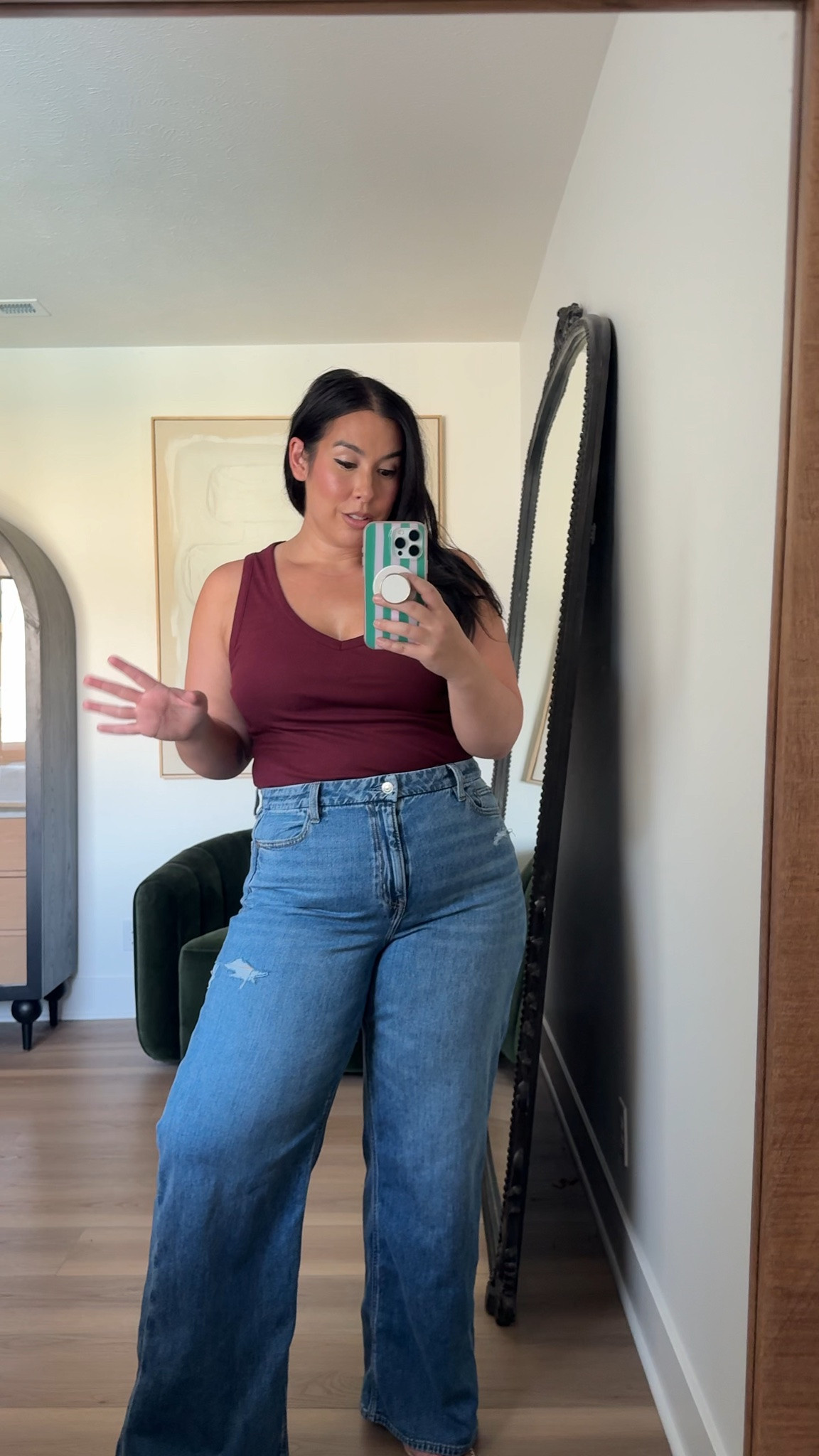 Jeans on sale
Midsize casual outfit size 16 
Size large top

#LTKMidsize #LTKSaleAlert #LTKootd