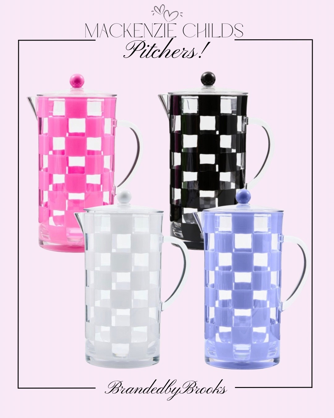 Mackenzie Childs pitchers for under $50?! 😍💕 

These are SO cute and even have matching cups to complete the set! The perfect little kitchen upgrade or gift for someone who loves a fun pop of color! ✨ 

Which color are you grabbing?!

#LTKHome #LTKdayinmylife #LTKfoodie