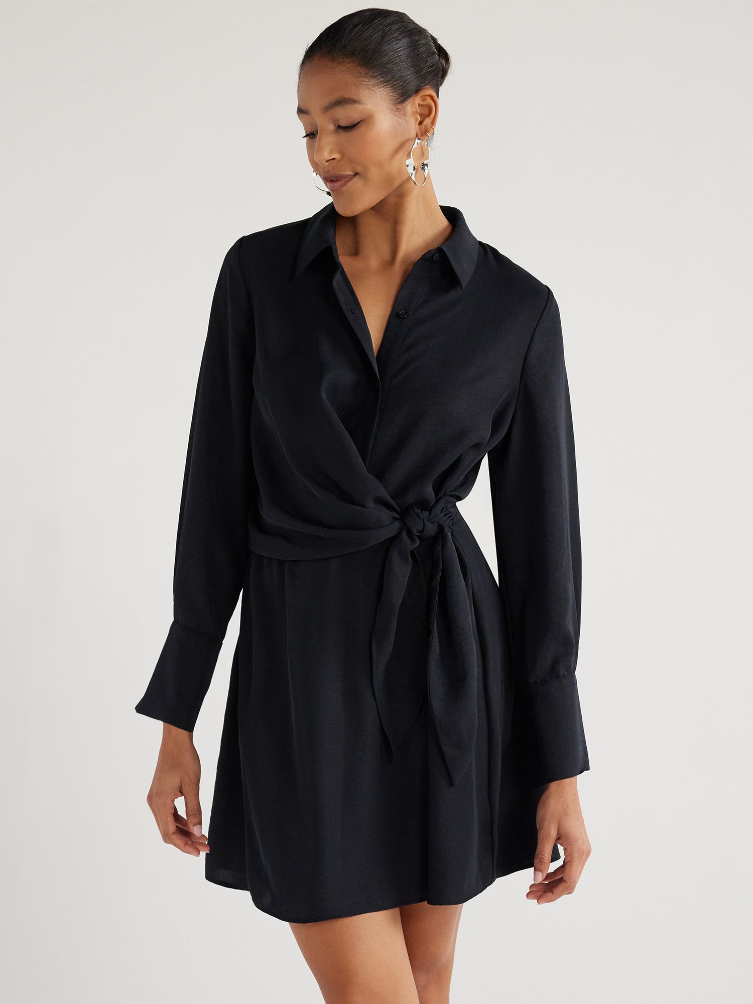 Scoop Women’s Mini Dress with Side Tie, Sizes XS-XXL | Walmart (US)