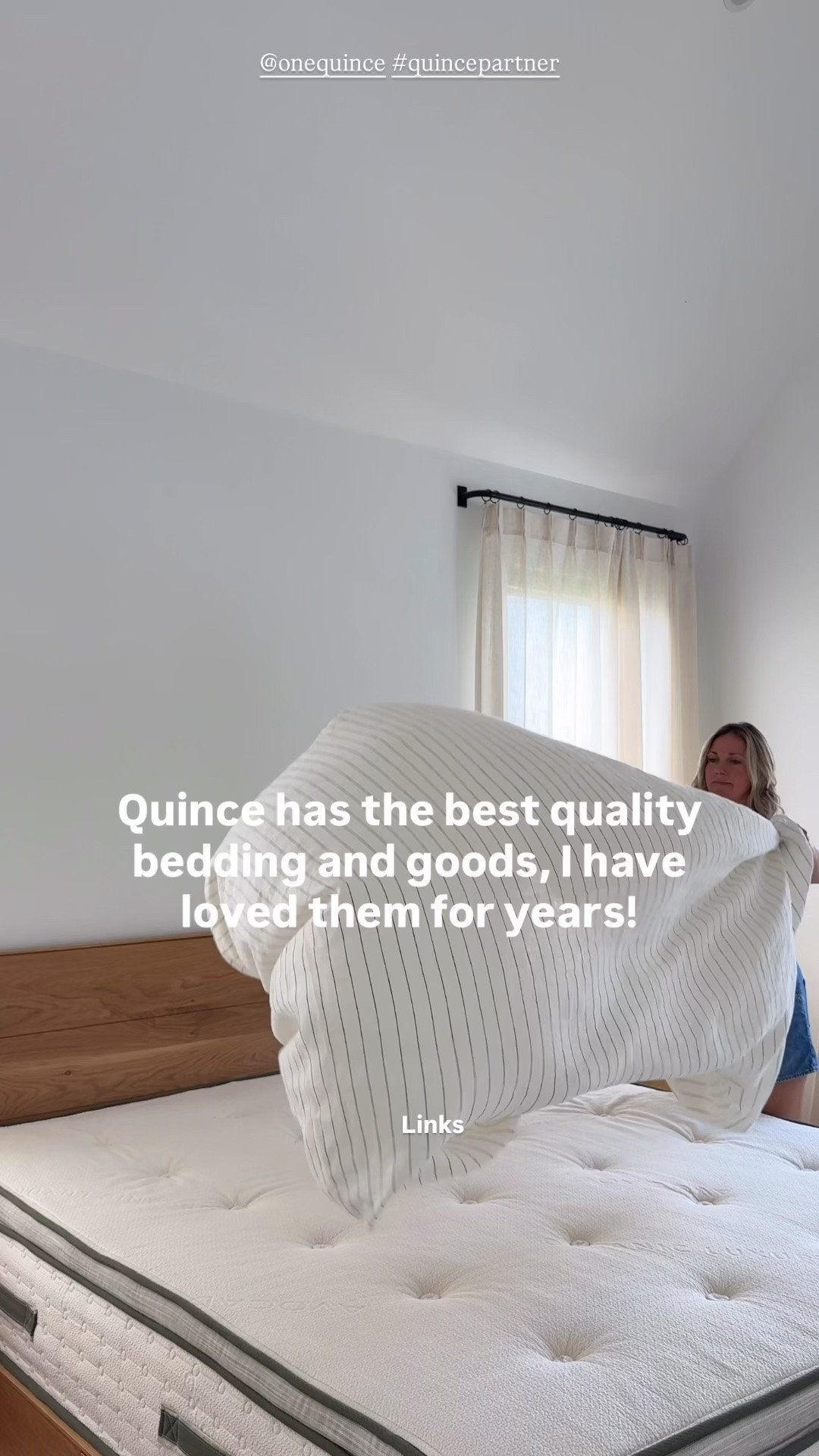Late summer always makes me want to slow things down at home. There’s something about swapping in light, breathable bedding that instantly makes the bedroom feel calmer.
I refreshed ours with Quince’s Organic Gauze Box Quilt and their European Linen Sheets, and they’re exactly the cozy-but-lightweight layers I love this time of year. Soft, breathable, and perfect for these warm nights with cooler mornings just around the corner.
If your bedroom is ready for a little seasonal reset, this is such an easy place to start.
@quince #quincepartner @Shop.LTK #liketkit

#LTKHome #LTKSaleAlert