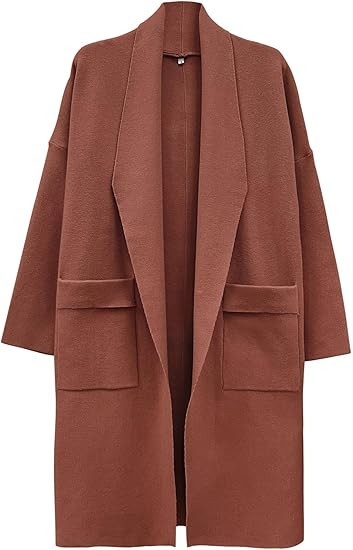 SuperPrity Womens Cardigan Sweater Fall Fashion 2024 Casual Oversized Knit Open Front Long Coatig... | Amazon (US)