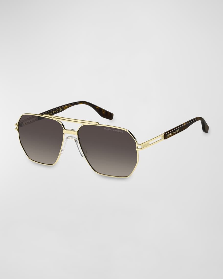 Marc Jacobs Marc 748S Mixed-Media Aviator Sunglasses | Neiman Marcus