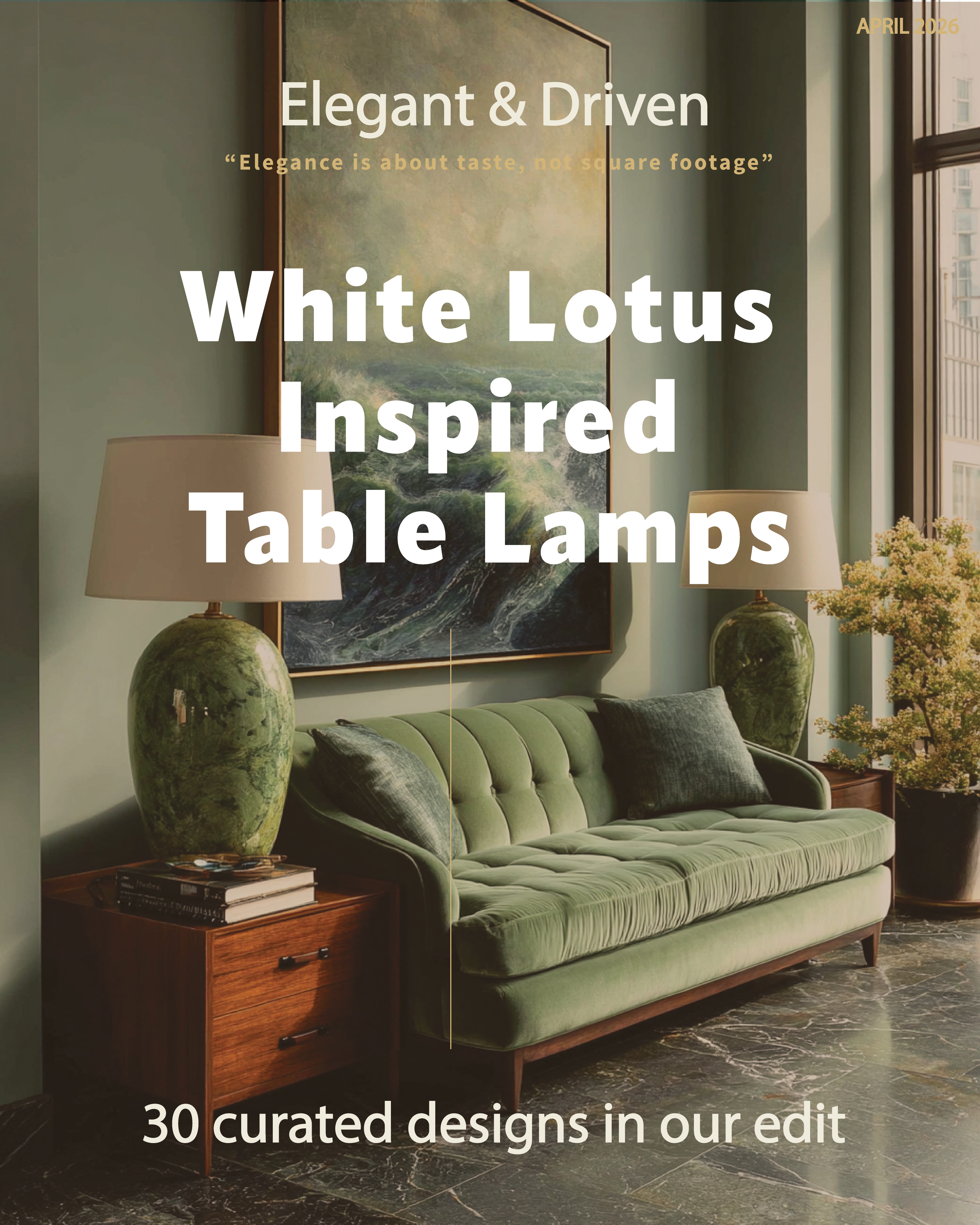 We couldn’t stop noticing the table lamps in White Lotus.

Not just in passing, I actually found myself watching parts of Season 3 just to pay attention to those gorgeous, oversized lamps in the bedrooms.

Each season had its own mood.
Hawaii felt relaxed and sculptural.
Italy leaned more refined, almost antique.
Thailand brought in those bold, oversized bases that instantly ground the space.

And what stood out the most was how effortlessly they completed the rooms.

It’s perfectly in line with what we’re seeing right now —
bold, statement decor is making a strong comeback in 2026.

Not louder. Not excessive.
Just more intentional, more present.

The right table lamp doesn’t just light a space.
It anchors it.

We’ve curated 30 pieces inspired by this look so you can bring that same balance into your own home. All linked below.


#ElegantAndDriven #InteriorDesign #HomeStyling 

 #LTKHome