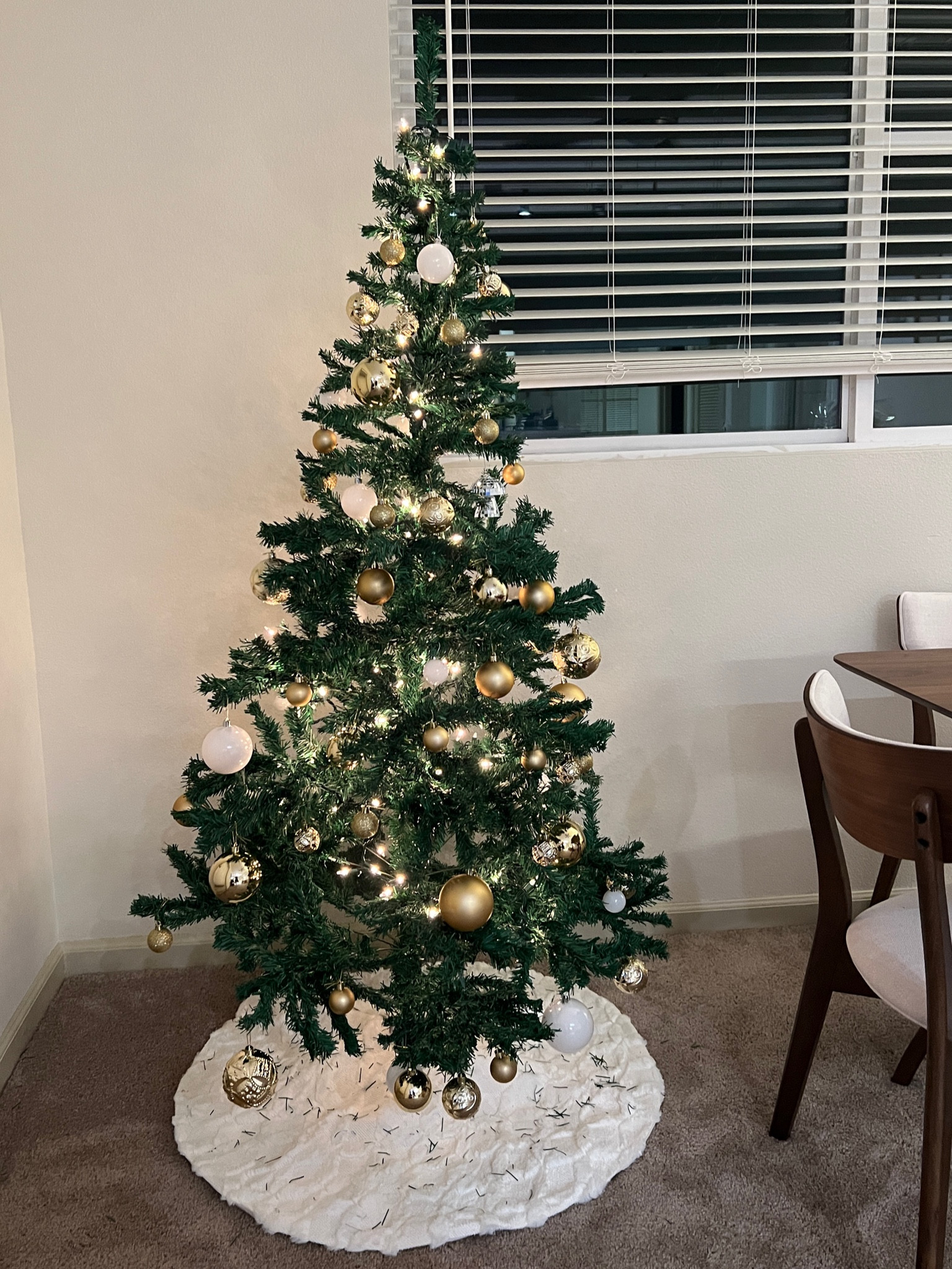 Christmas tree White Skirt 