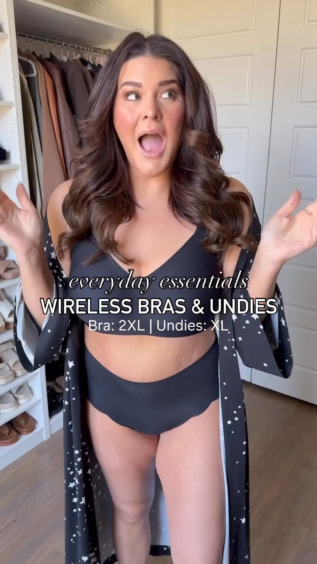 These wireless bras are soft, stretchy and still have a ton of support! I also replaced all of my old underwear with these ones. 

Bra: 2XL
Undies: XL

millennial fashion, mom style, leggings outfit, Amazon fashion, midsize style, midsize mom style, updating my wardrobe, trendy style, cozy style, school pickup outfit

#midsizefashion #midsizestyle #amazonfinds #amazonfashion #amazonmusthaves #stylereels #fashionreels #casualfashion

#LTKFindsUnder50 #LTKMidsize #LTKStyleTip
