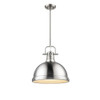 Click for more info about Golden Lighting Duncan 1-Light Pewter Pendant with Rod-3604-L PW-PW - The Home Depot