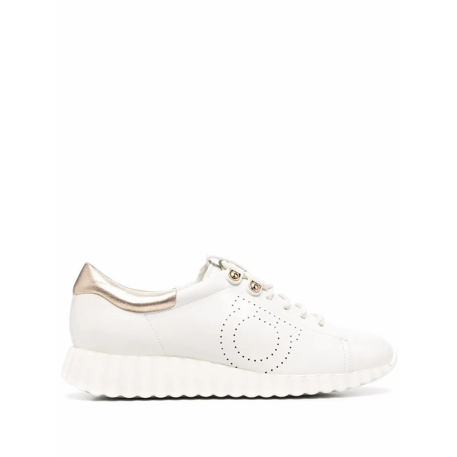 Ferragamo Ladies White Sneakers, US Size 5.5 | Jomashop.com & JomaDeals.com