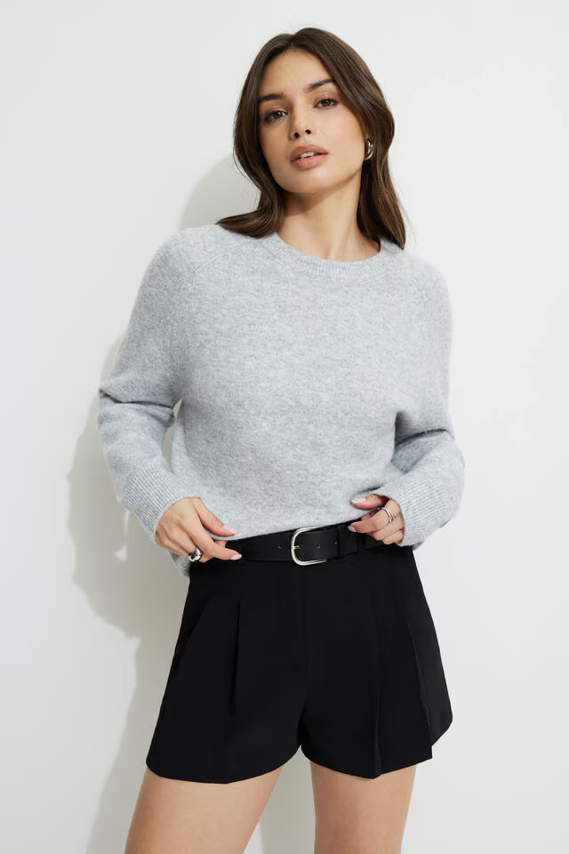 Raglan Crewneck Sweater | Dynamite Clothing