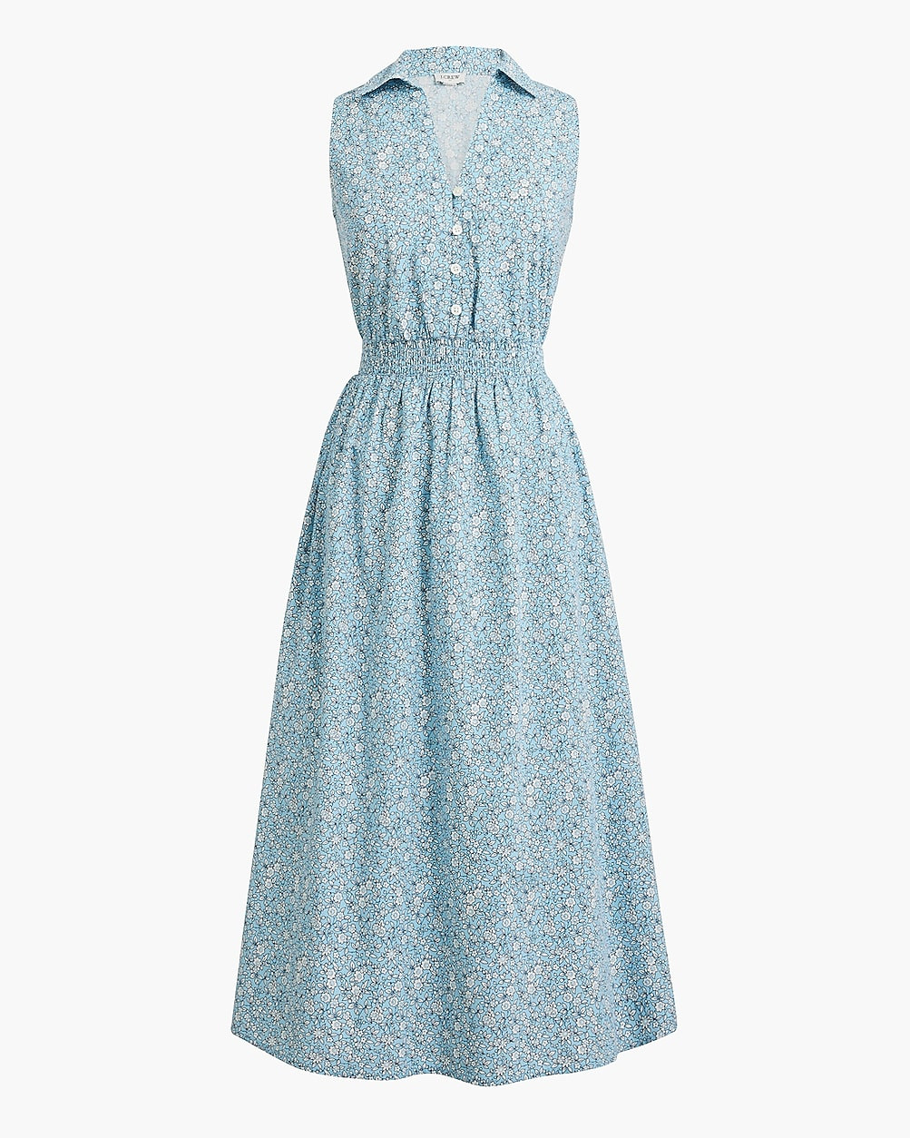 Printed collared midi dress | J.Crew Factory