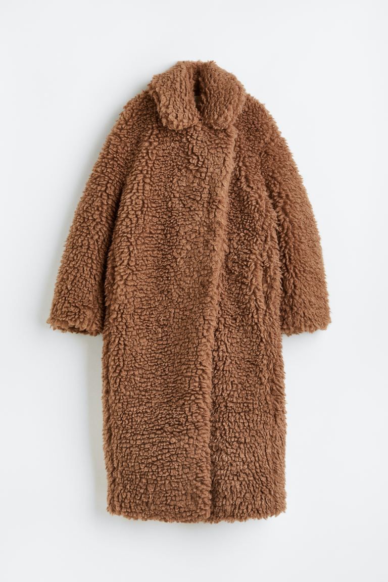 Teddy Coat - Brown - Ladies | H&M US | H&M (US)