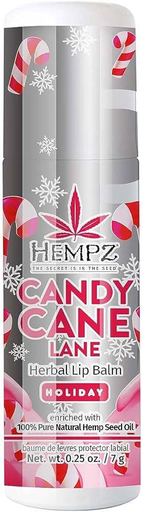 Hempz Limited Edition Candy Cane Lane Lip Balm (.25 Oz) – Holiday Scented Travel Sized Moisturi... | Amazon (US)