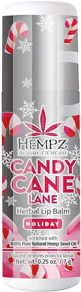 Hempz Limited Edition Candy Cane Lane Lip Balm (.25 Oz) – Holiday Scented Travel Sized Moisturi... | Amazon (US)