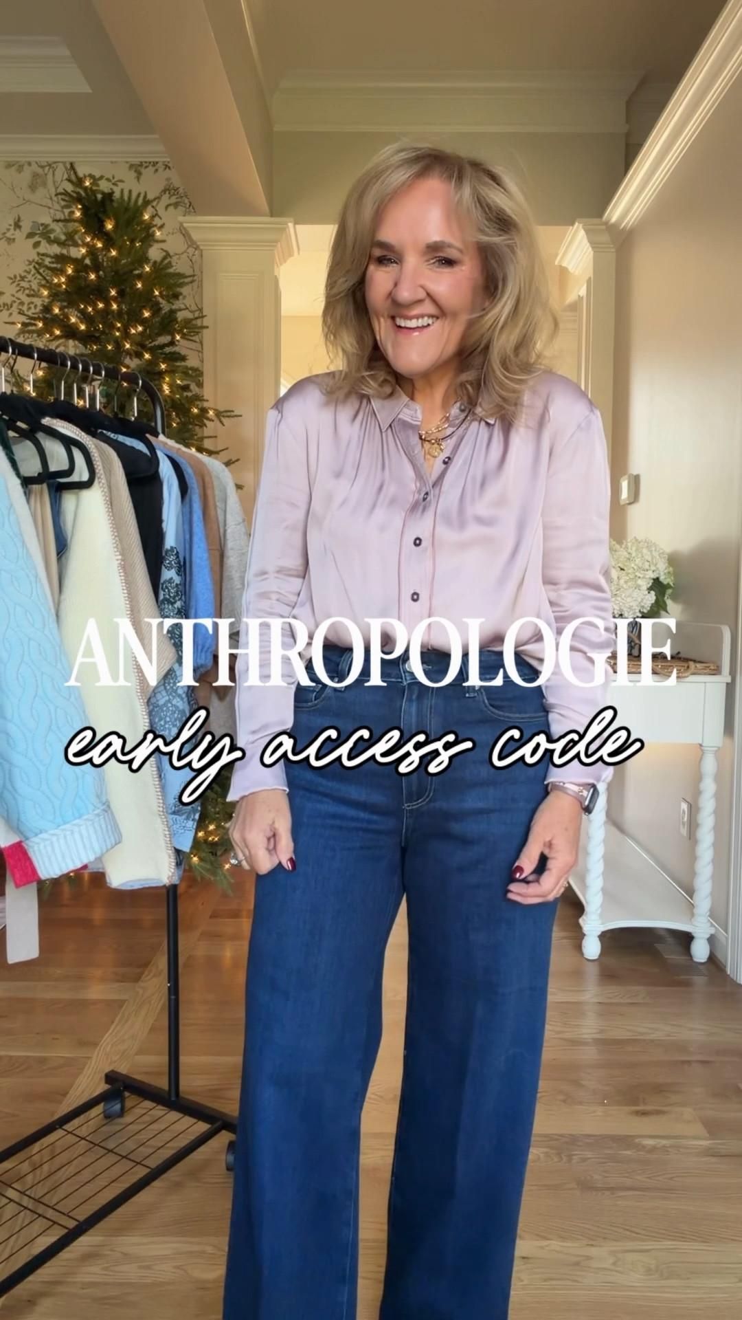 30% off code sitewide only a few exclusions @anthropologie code NANETTE30
So many great new arrivals to where all through the holiday season and beyond
Premium denim is included in the sale. I’m wearing a size 29 in the Paige denim and a 30 petite in the mother denim.
Size medium or eight in all.
The ski sweater is one size I would say it fits small through large
Tap on the black sweater link for the burgandy sweater  


#LTKOver40 #LTKSaleAlert #LTKCyberWeek
