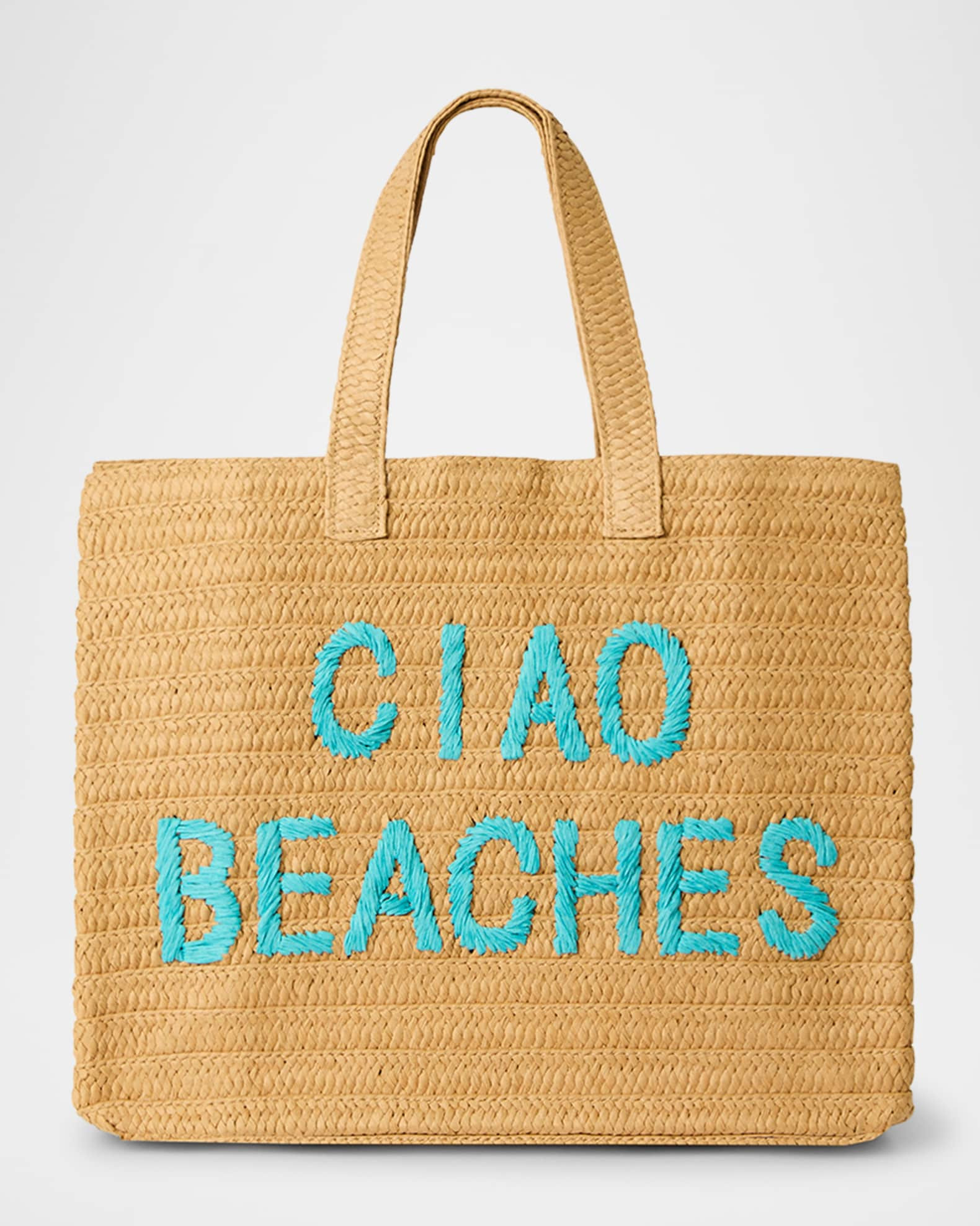 Ciao Beaches Straw Tote Bag | Neiman Marcus