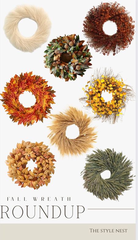 Fall wreath round up #fall #falldecor #fallhomedecor #fallwreath #frontporchdecor #wreaths 

#LTKhome #LTKstyletip #LTKSeasonal