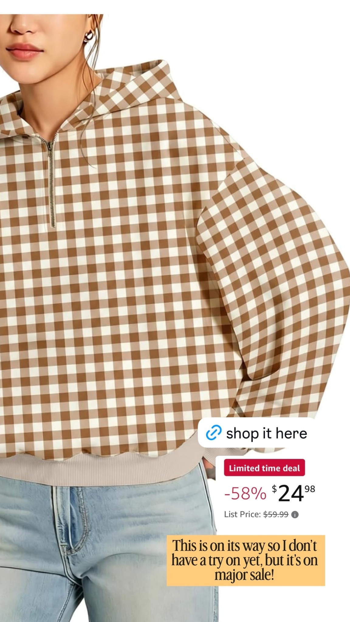 This is on its way so I don’t have a try on yet, but it’s on major sale!

#LTKootd #LTKSeasonal #LTKPlusSize