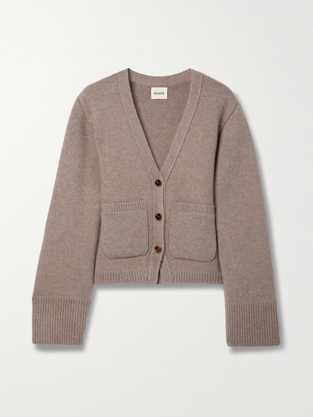 KHAITE - Scarlet Cashmere-blend Cardigan - Neutrals | NET-A-PORTER (US)