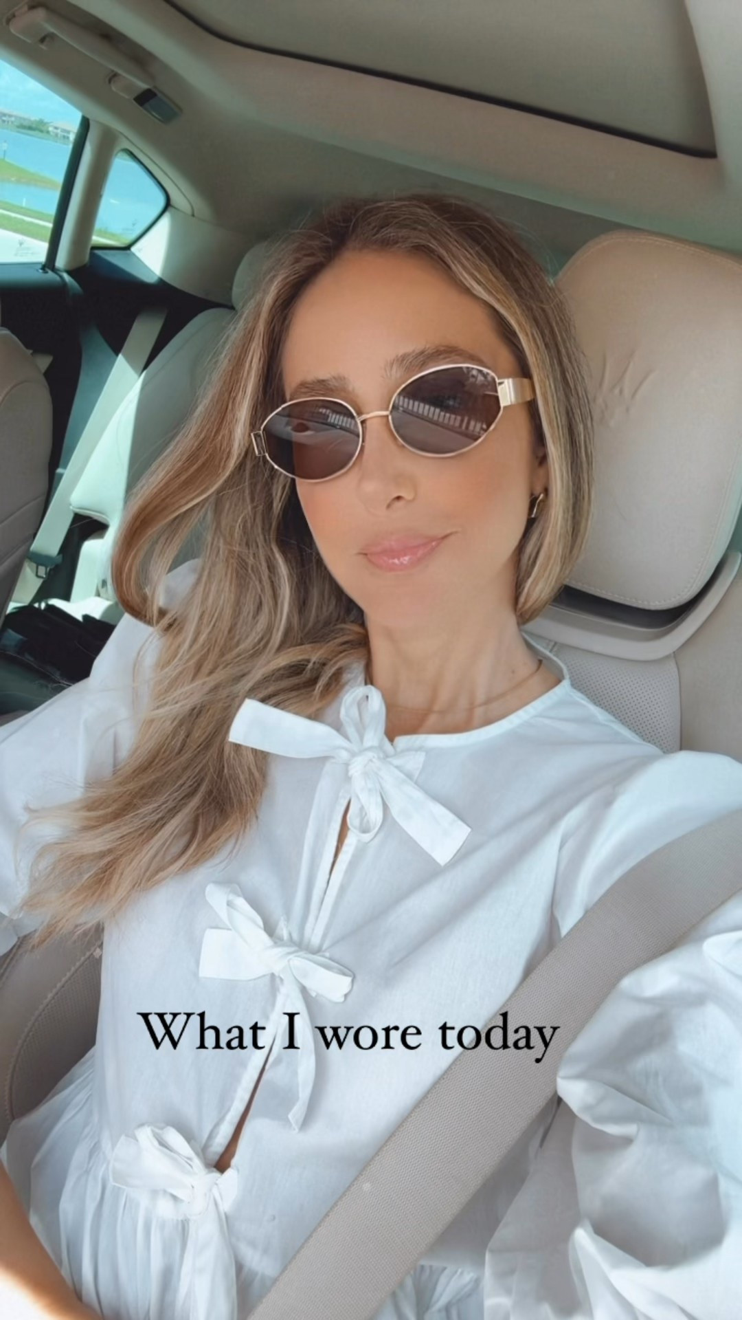 Adorable tie front top from Amazon!
Feminine and not see through. Fits true to size and I’m wearing size small 

#LTKSeasonal #LTKU #LTKootd