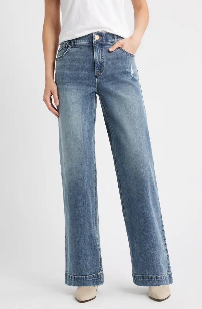 Sam 'Ab'Solution High Waist Wide Leg Jeans | Nordstrom